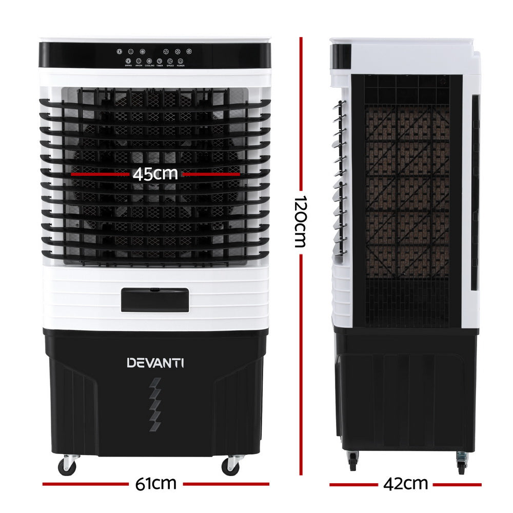 Devanti 60L Evaporative Air Cooler Conditioner-ACT