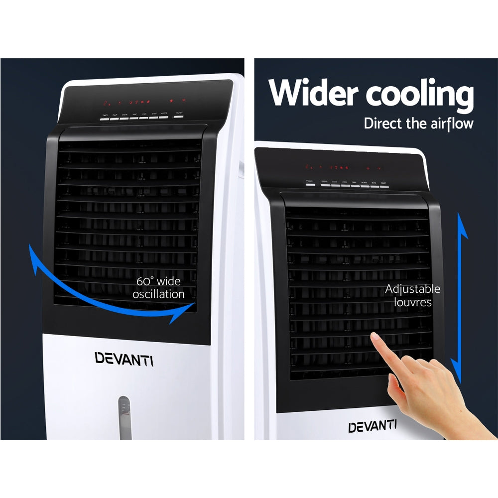 Devanti Evaporative Air Cooler Fan Conditioner 8L-QLD_Metro