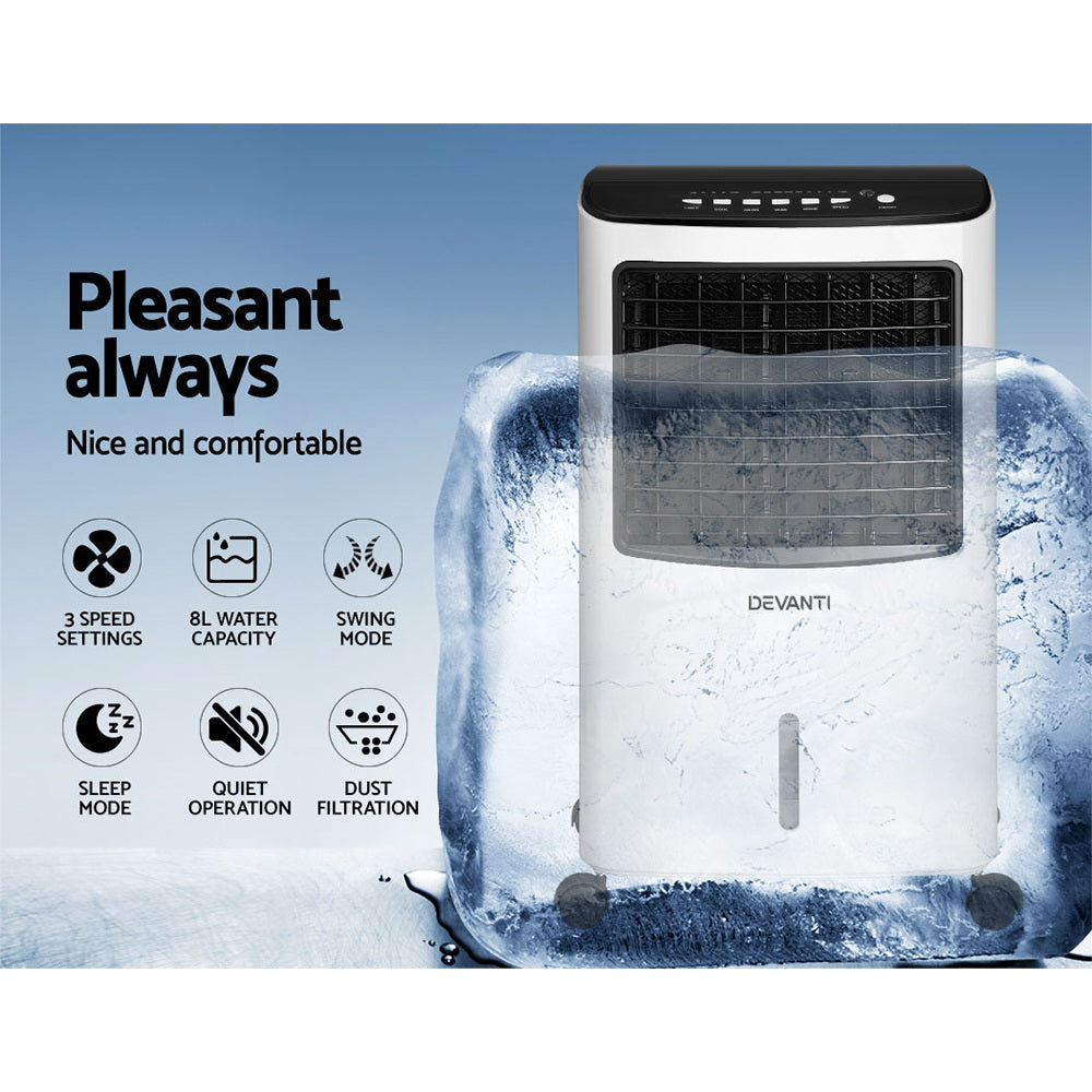 Devanti Evaporative Air Cooler Conditioner 8L-NT_Rural