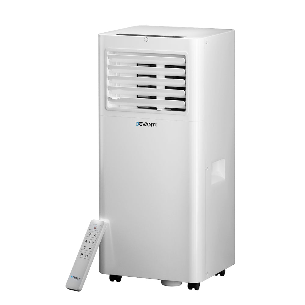 Devanti Portable Air Conditioner 7000BTU Cooling Mobile Fan Cooler Dehumidifier-WA_Rural