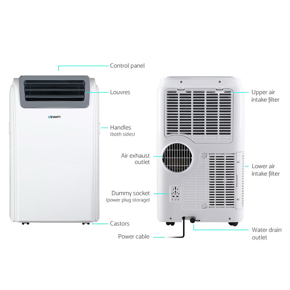 Devanti Portable Air Conditioner WiFi 12000BTU-NT_Metro