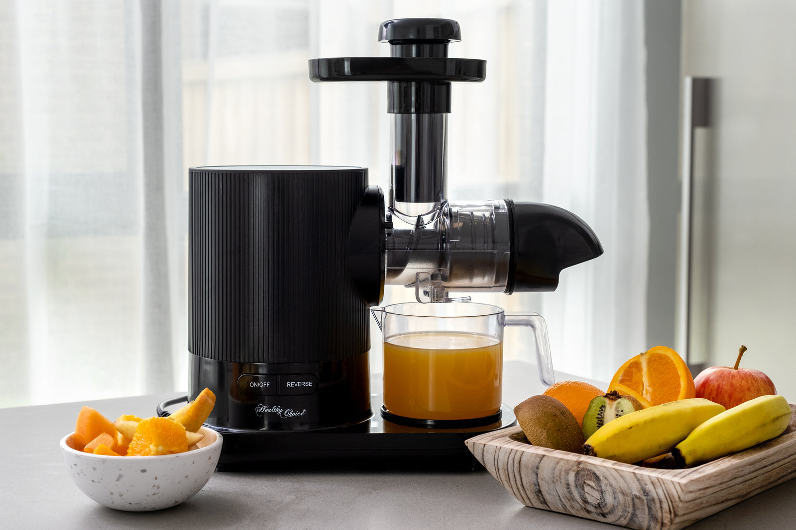 Cold Press Slow Juicer, 150W w/ 500ml Juice & Pulp Containers-NT_Metro