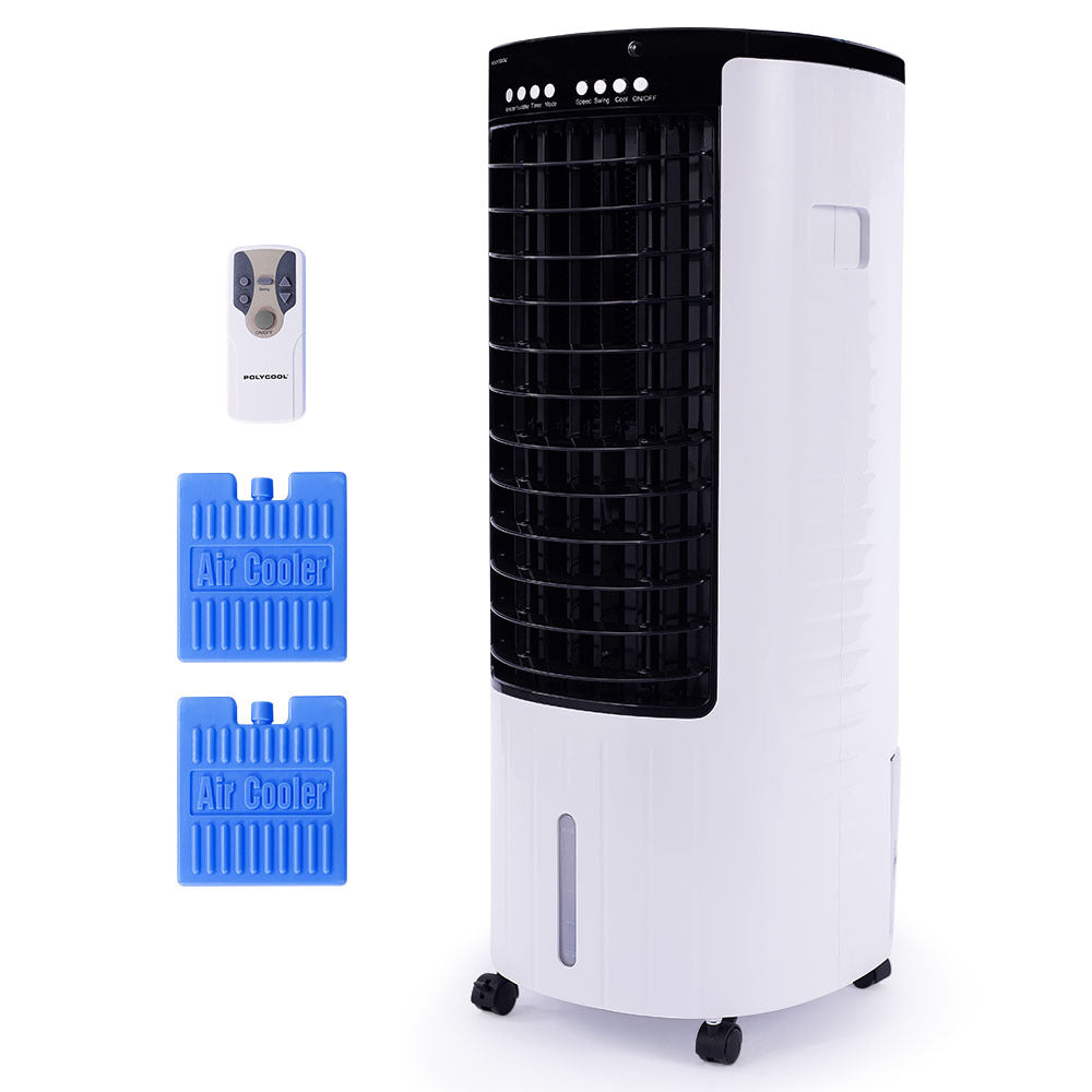 POLYCOOL 12L Portable Evaporative Air Cooler 24 Hour Timer 4 in 1 Cooling Fan-QLD_Rural