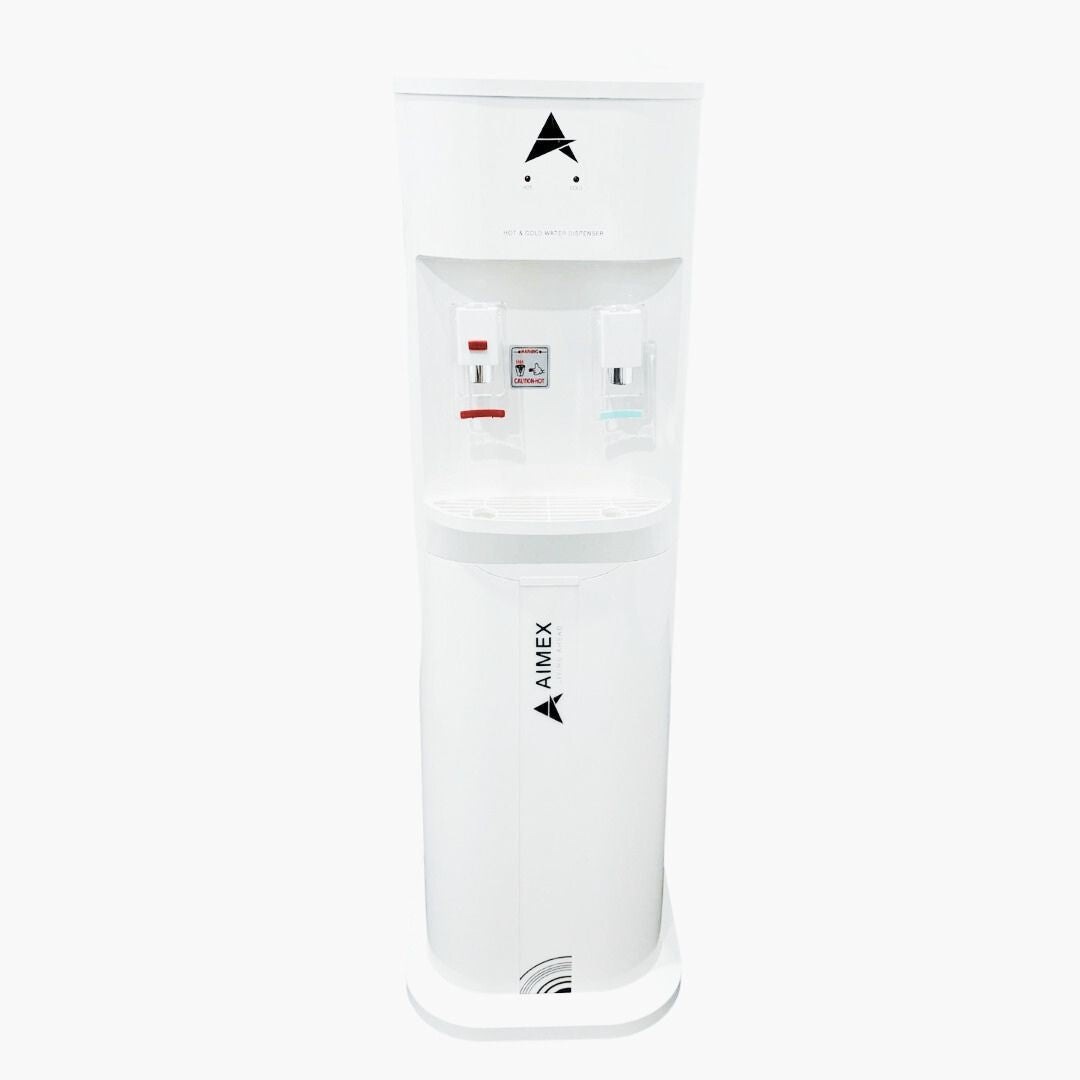 Luxurious White Hot and Cold Free Standing Water Cooler - LG Compressor-TAS_Metro