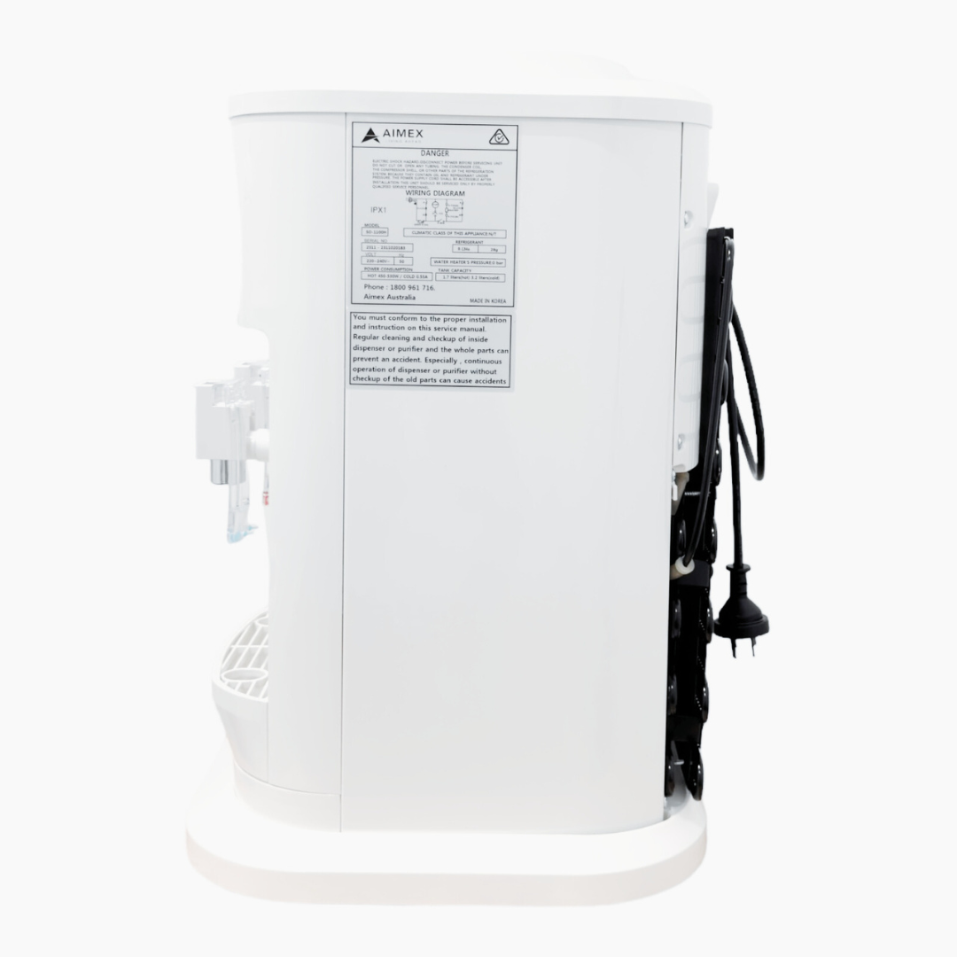 Luxurious White Hot and Cold Benchtop Water Cooler - LG Compressor-QLD_Metro